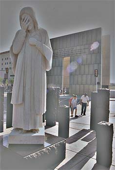 Statue of Jesus at the Oklahoma City memorial